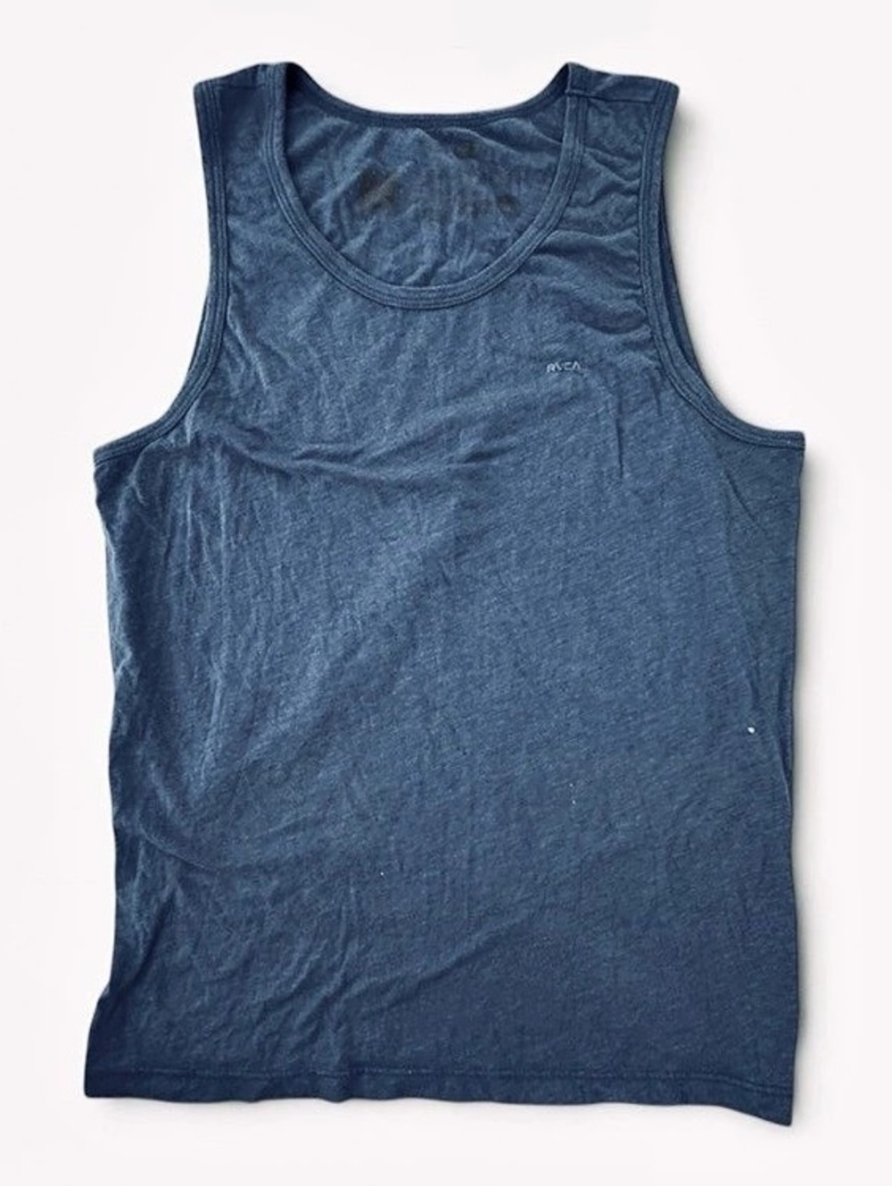 RVCA Men's Blue Tank Top size s